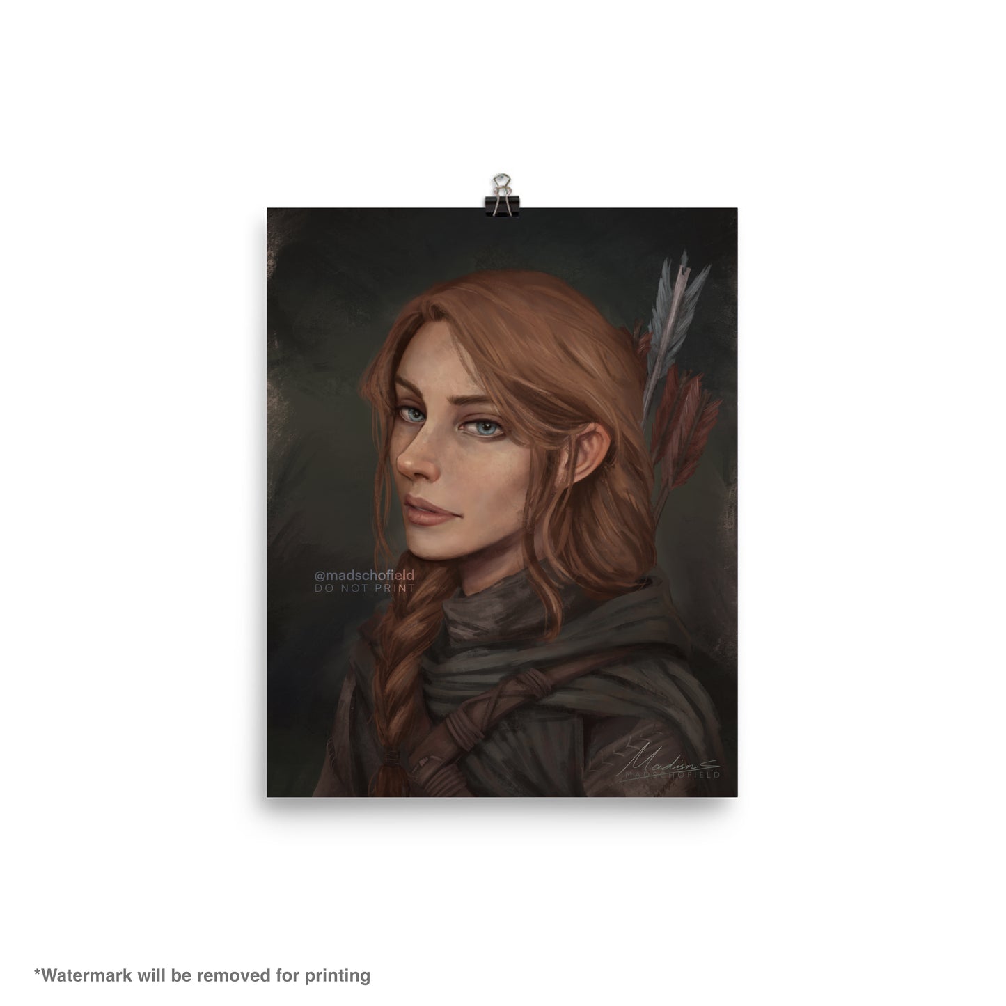 Feyre Human Portrait | Poster