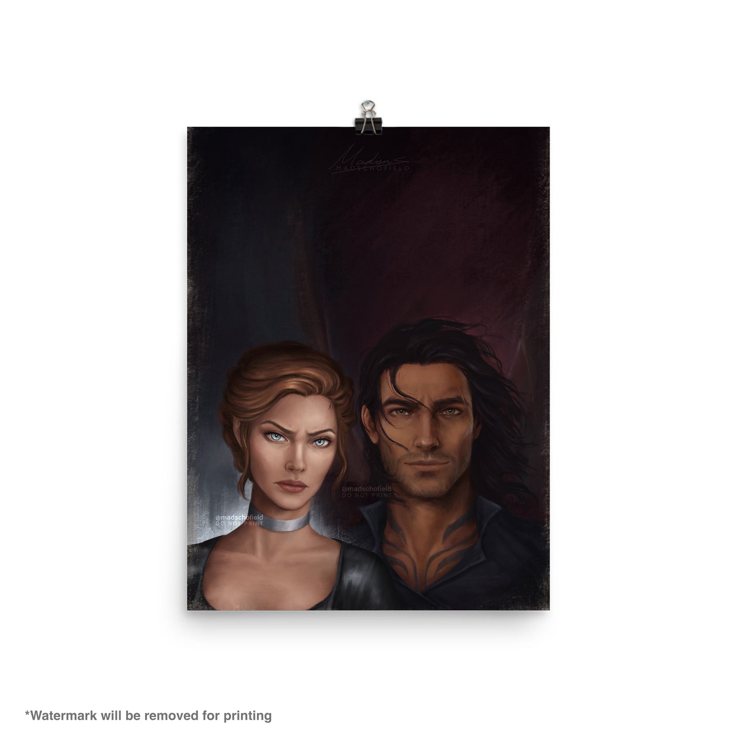 Nesta and Cassian Couple Portrait | Poster