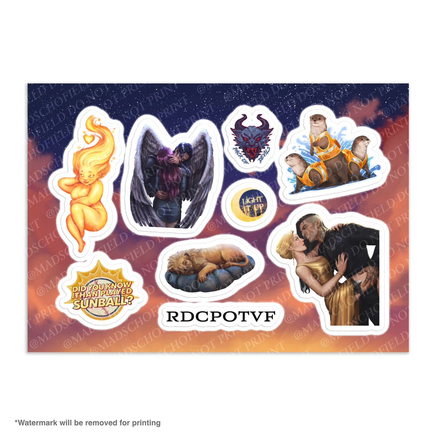 Crescent City | Sticker sheet