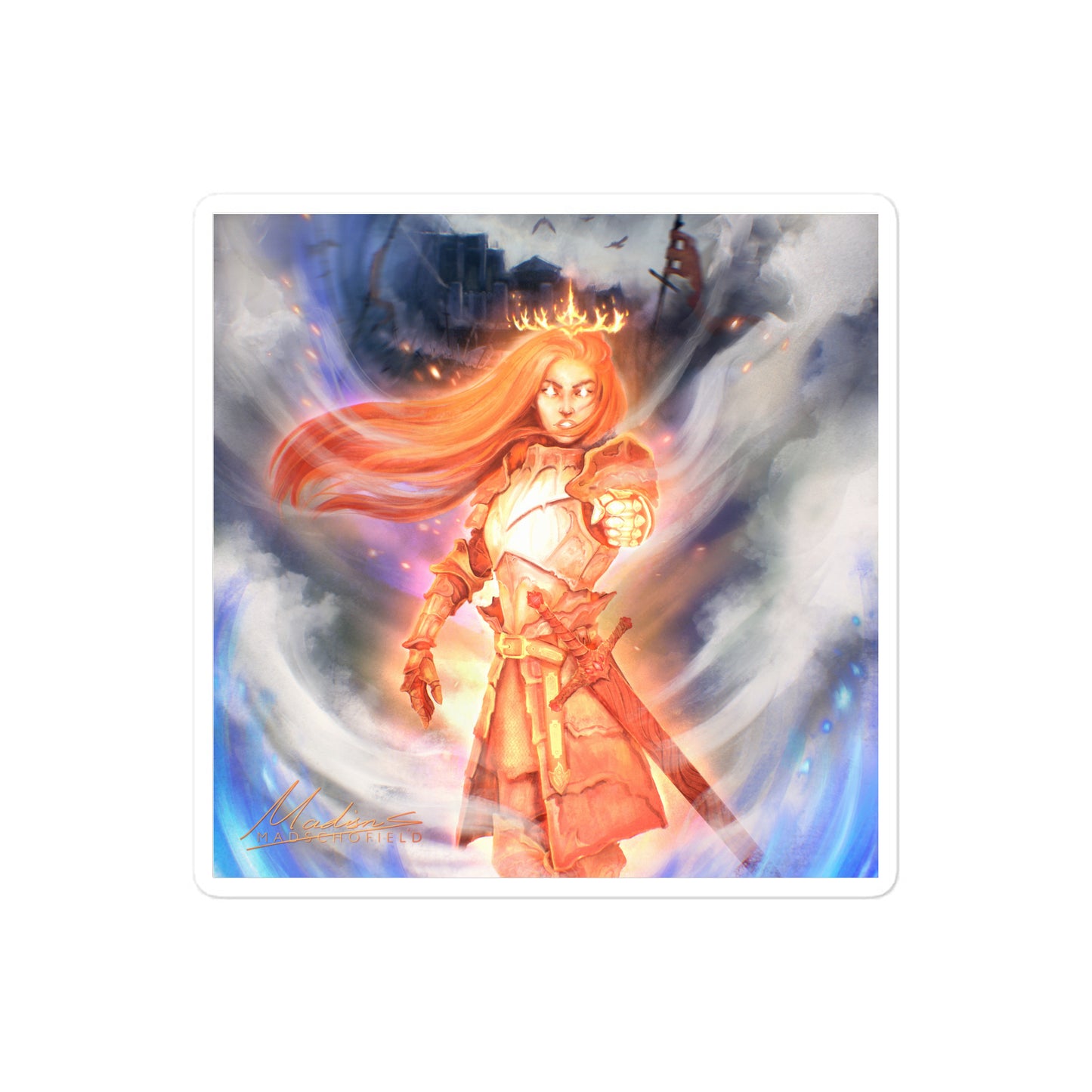 Burnout be Dammed Sticker