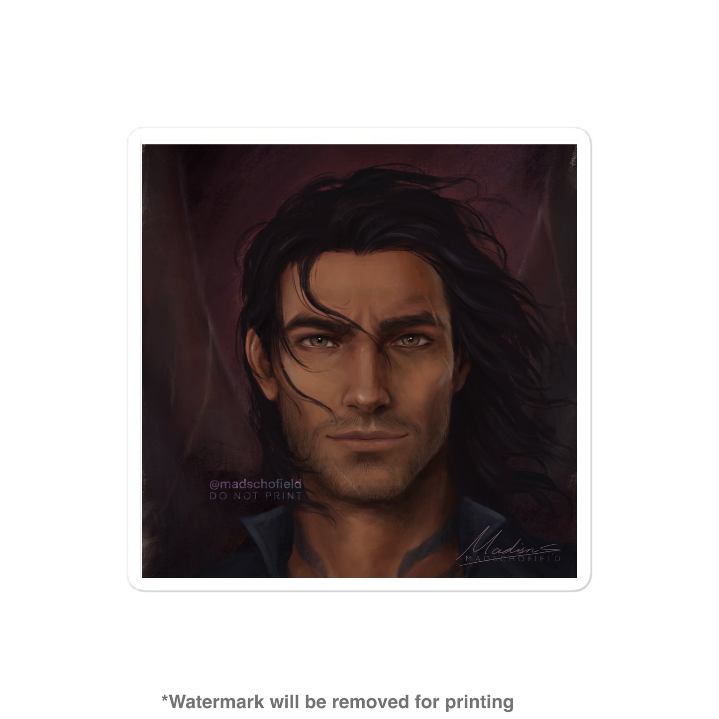 Cassian Portrait Sticker