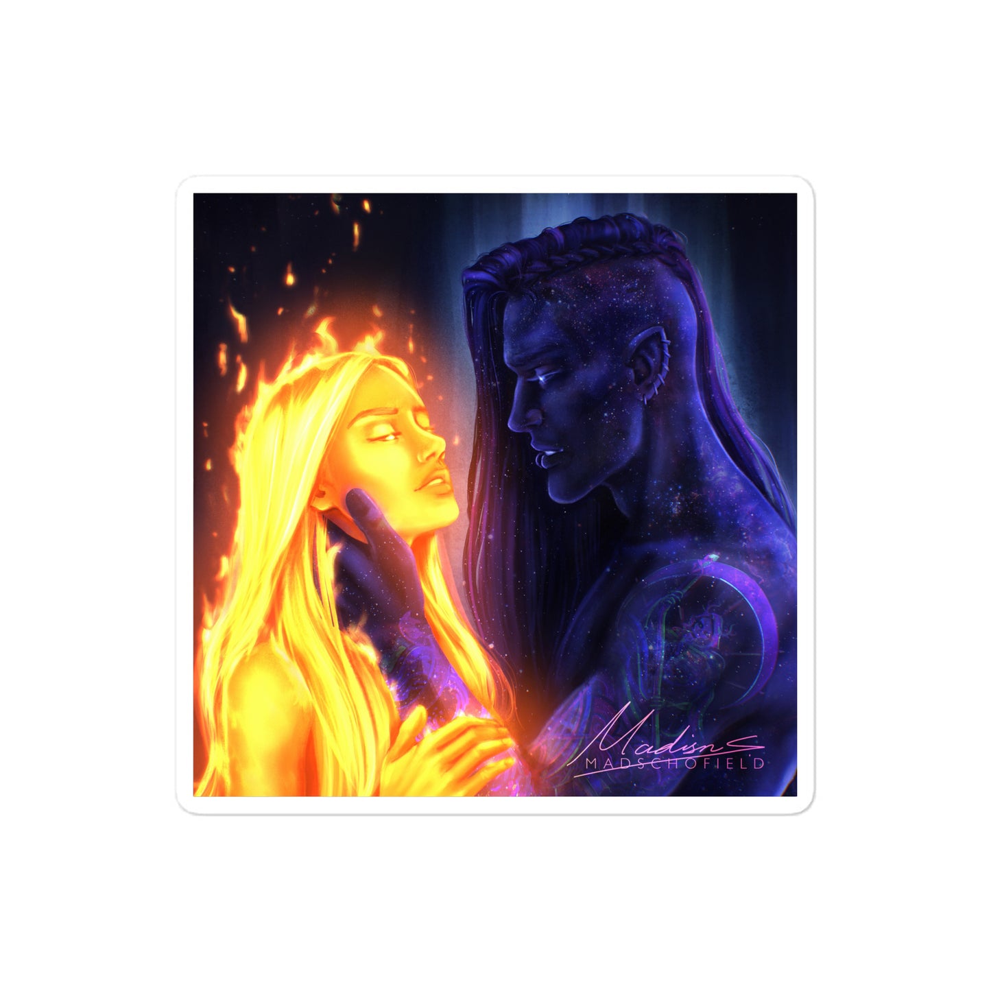 Day and Night Sticker