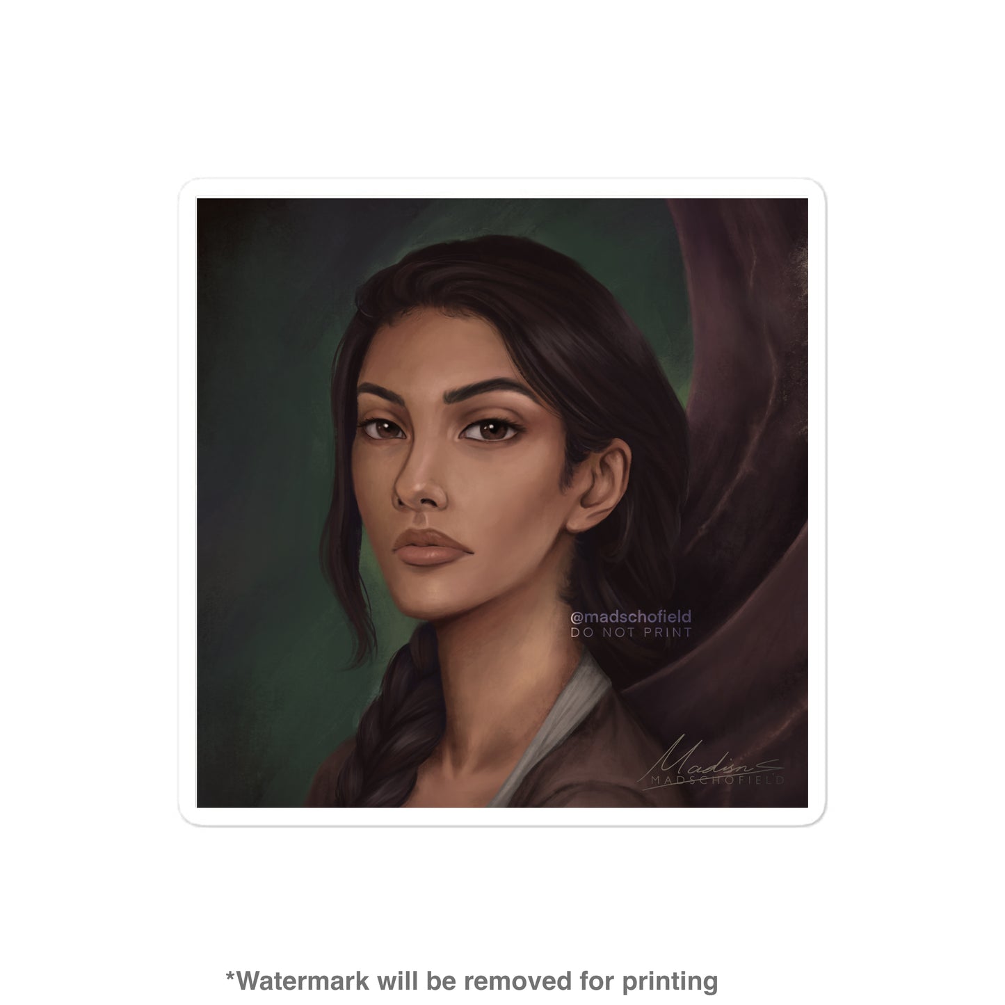 Emerie Portrait Sticker