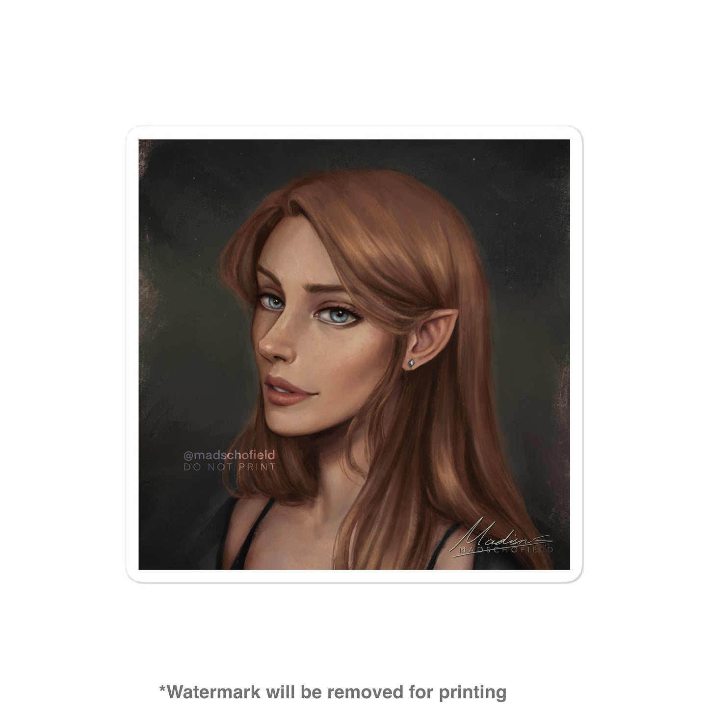Feyre Portrait Sticker
