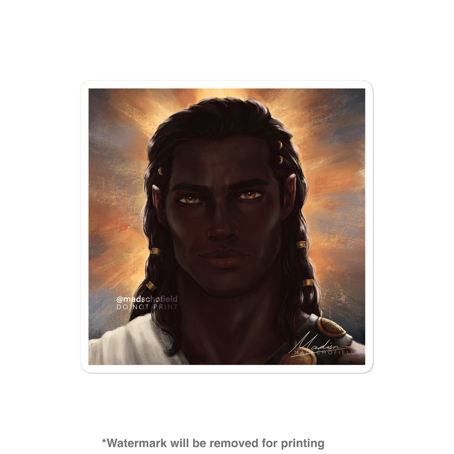 Helion Portrait Sticker