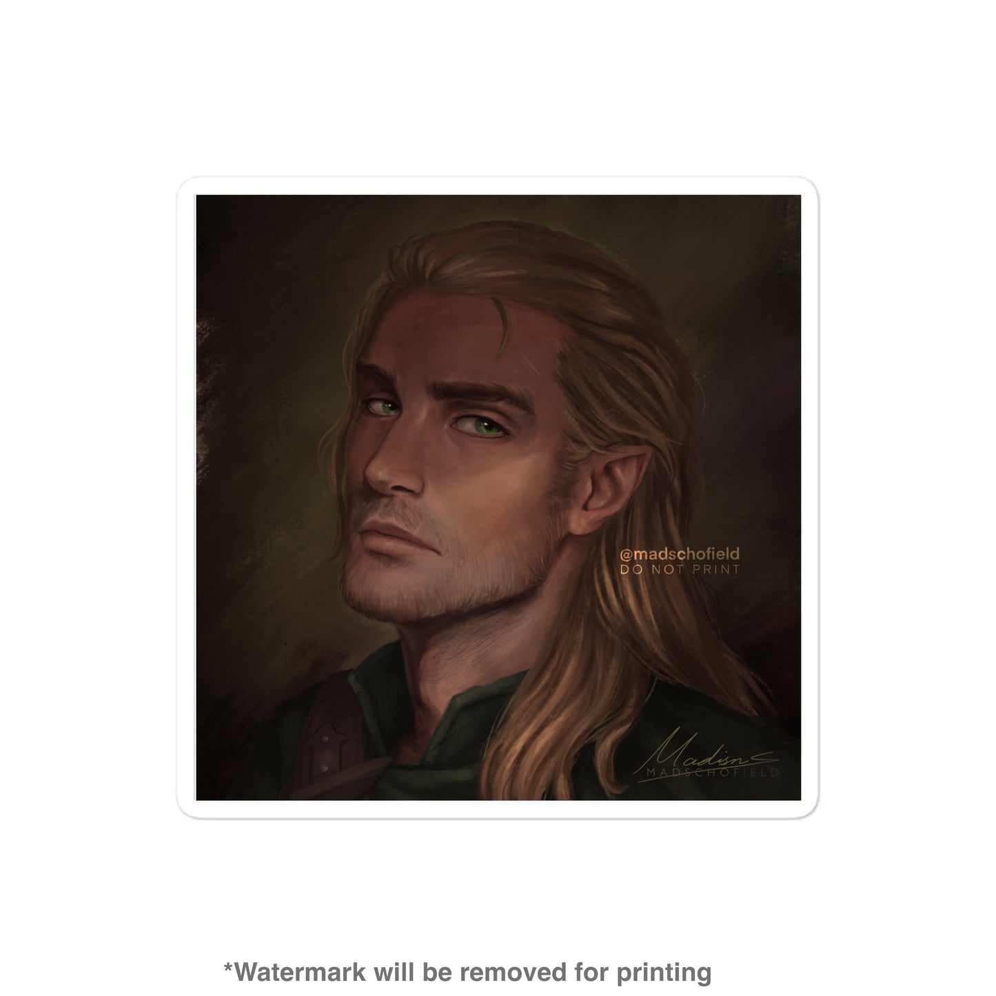 Tamlin Portrait Sticker