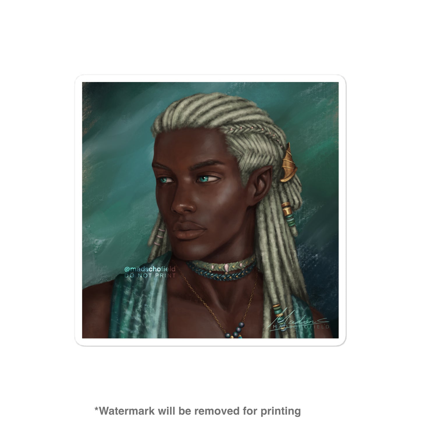 Tarquin Portrait Sticker