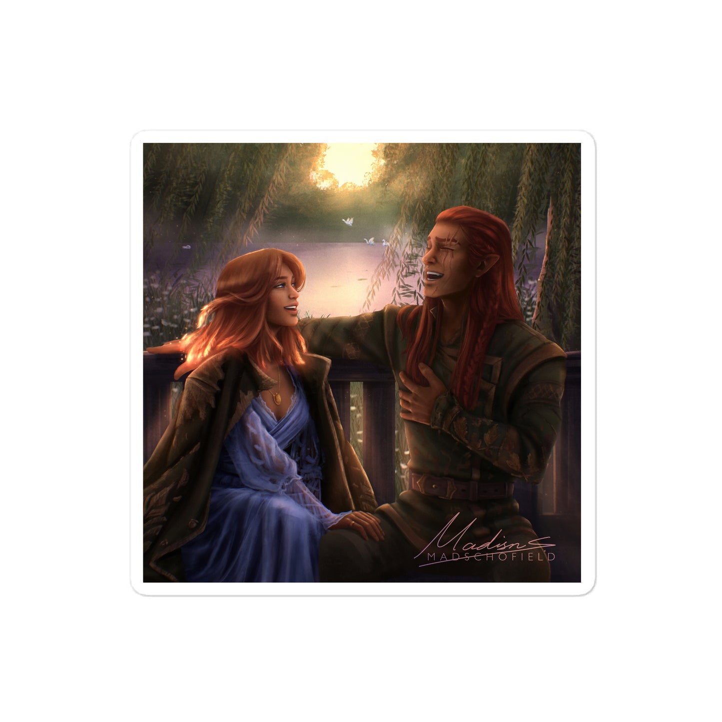 The Fox and the Firebird Sticker