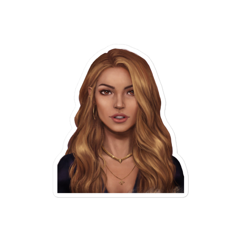 Morrigan Portrait Kisscut Sticker