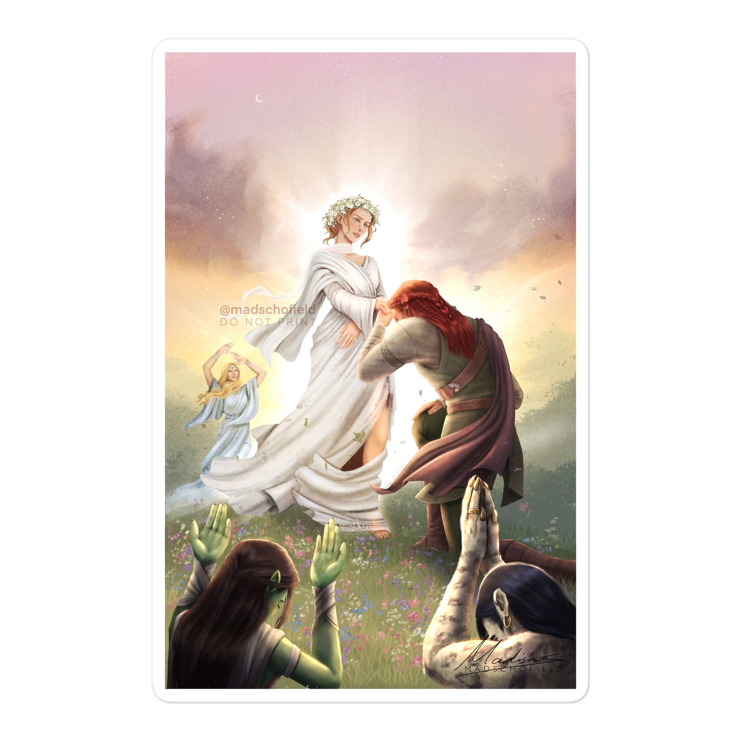 Cauldron Blessed Sticker