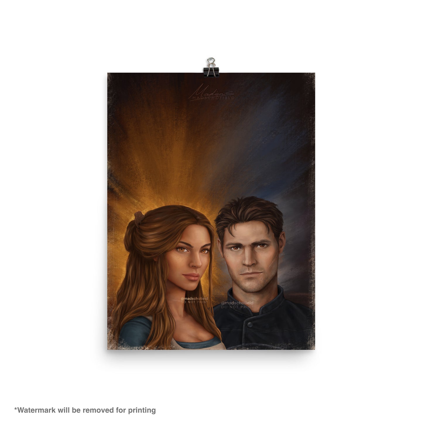 Chaol and Yrene Couple Portrait | Poster