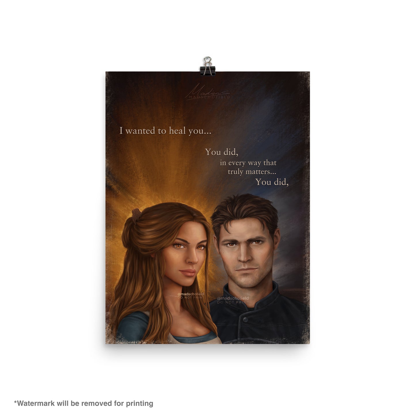 Chaol and Yrene Couple Portrait | Poster