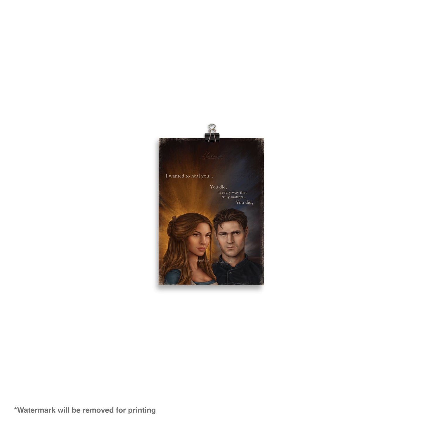 Chaol and Yrene Couple Portrait | Poster