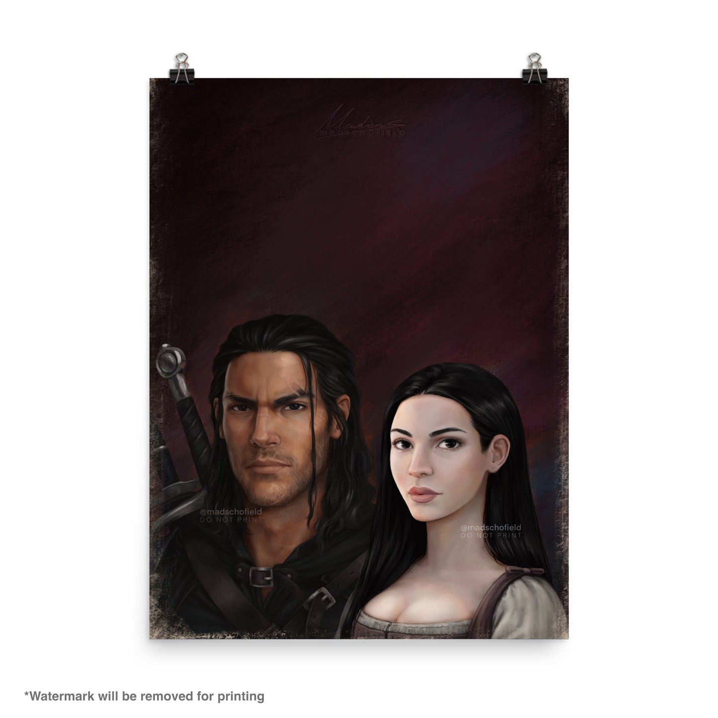 Lorcan and Elide Couple Portrait | Poster