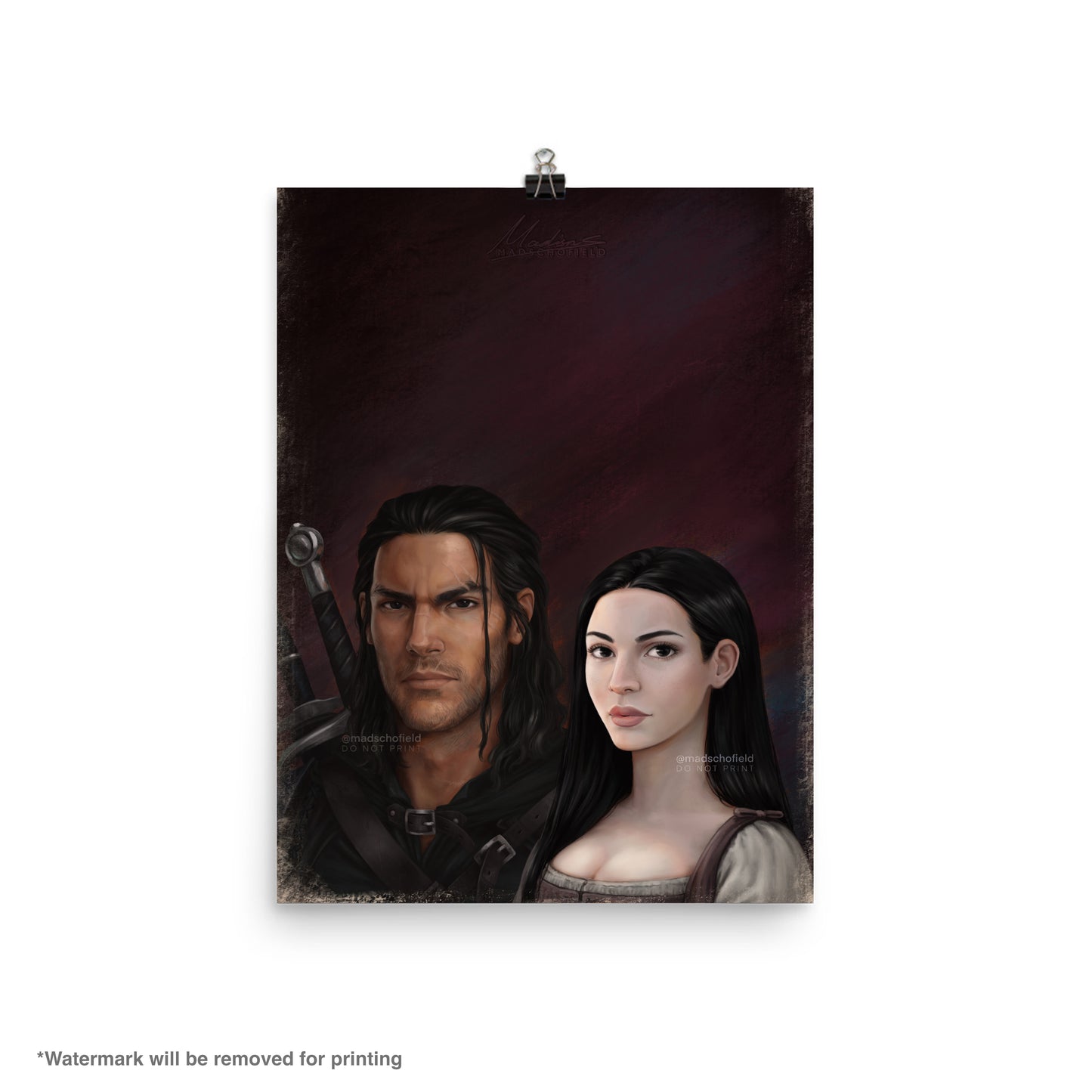 Lorcan and Elide Couple Portrait | Poster