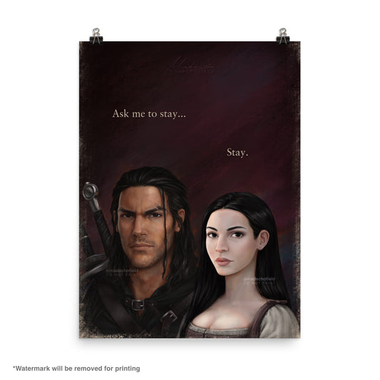 Lorcan and Elide Couple Portrait | Poster