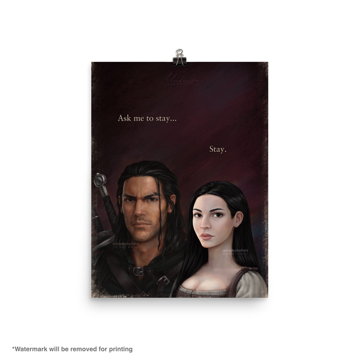 Lorcan and Elide Couple Portrait | Poster