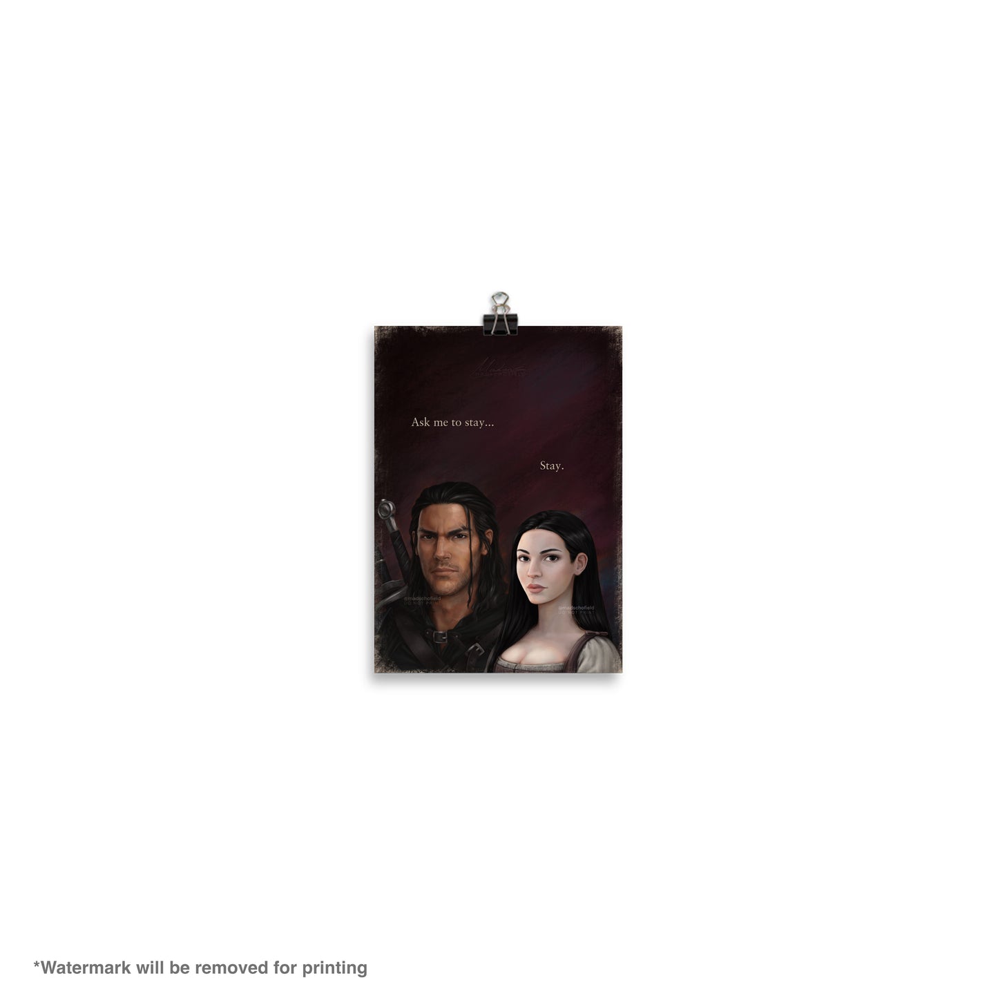 Lorcan and Elide Couple Portrait | Poster