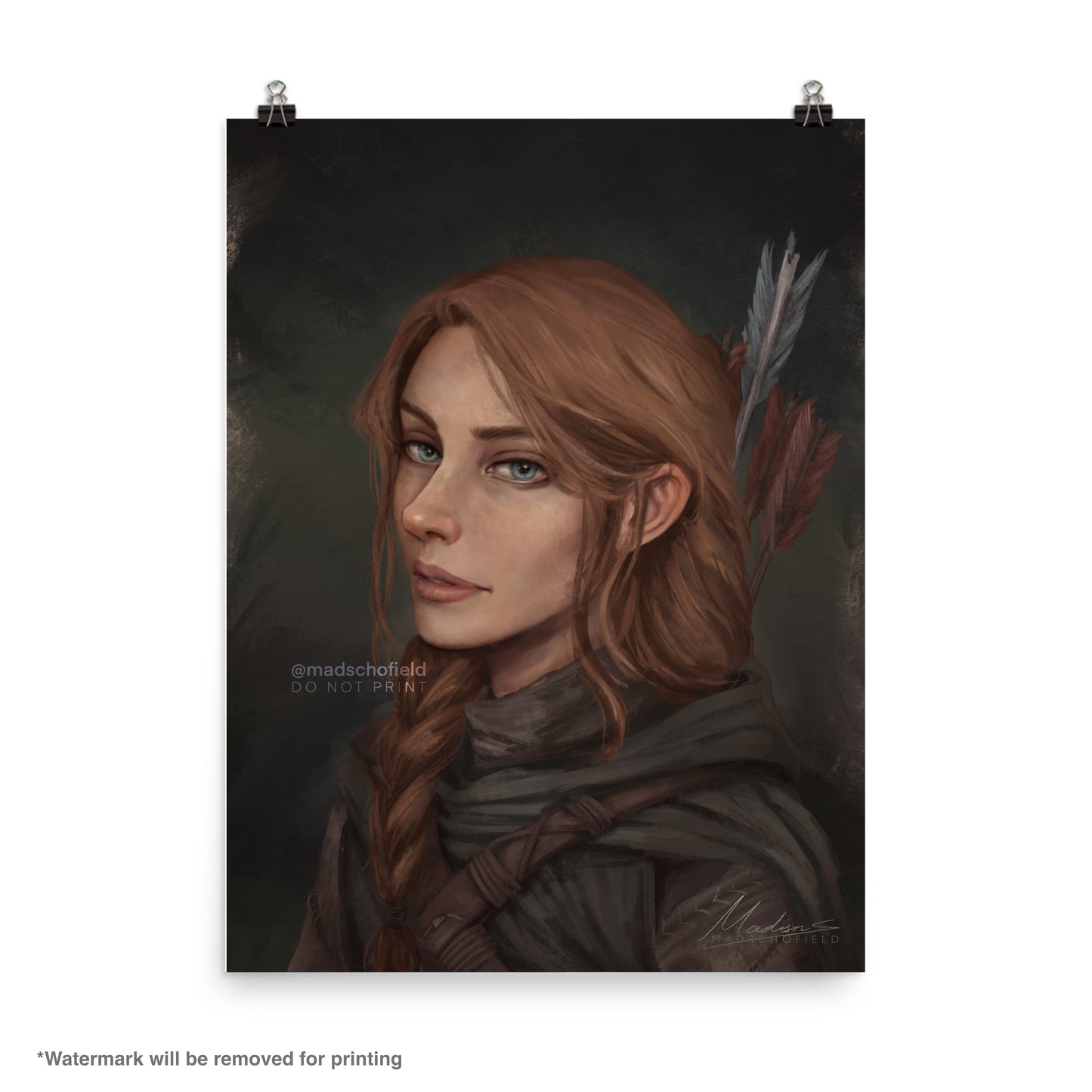 Feyre Human Portrait | Poster
