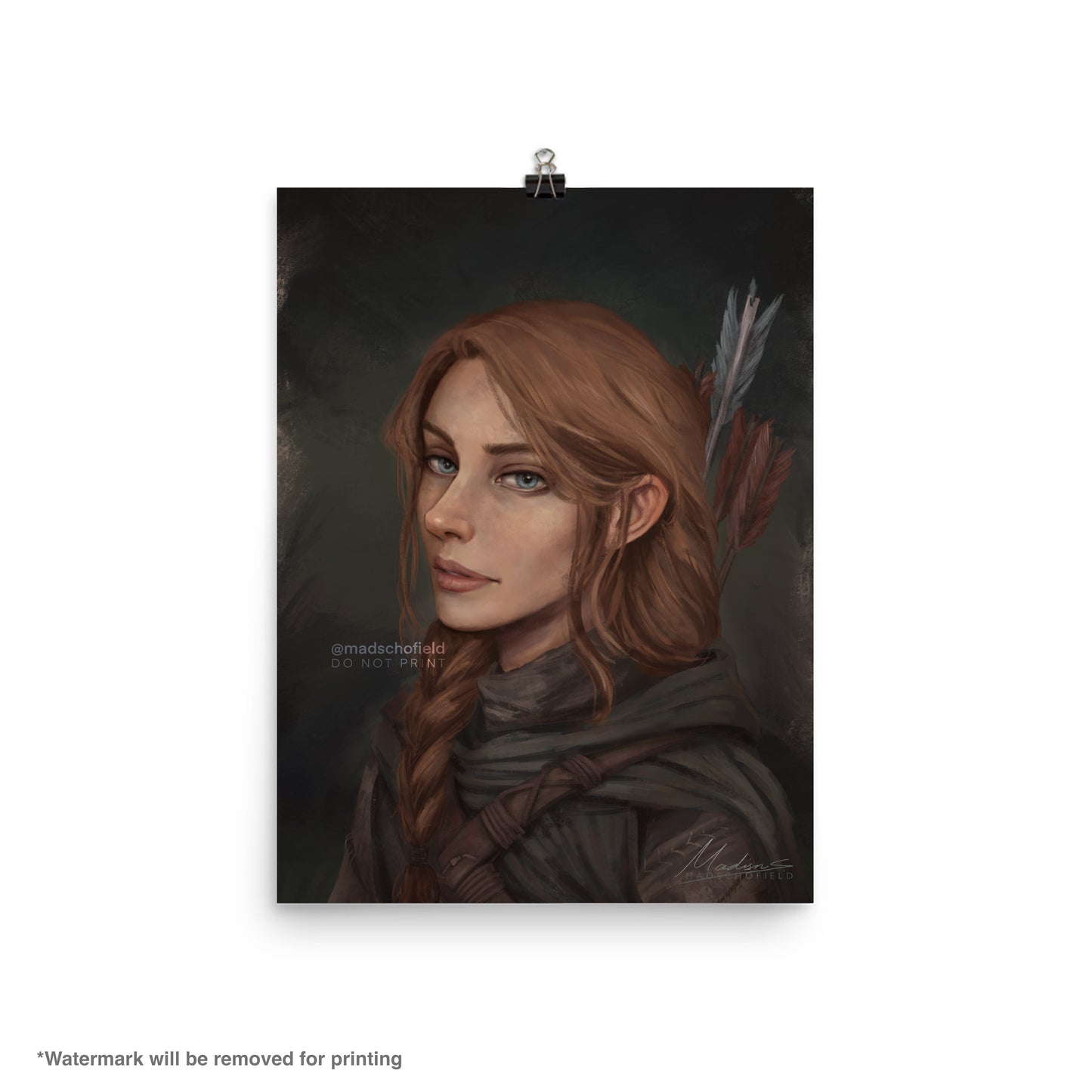 Feyre Human Portrait | Poster