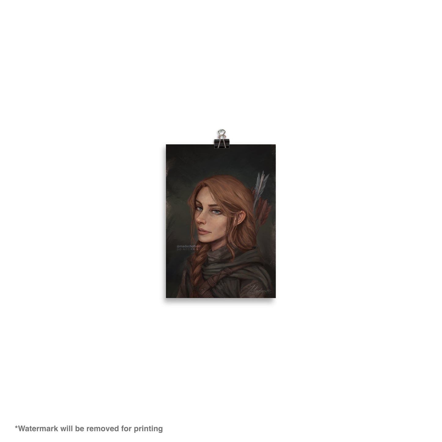 Feyre Human Portrait | Poster