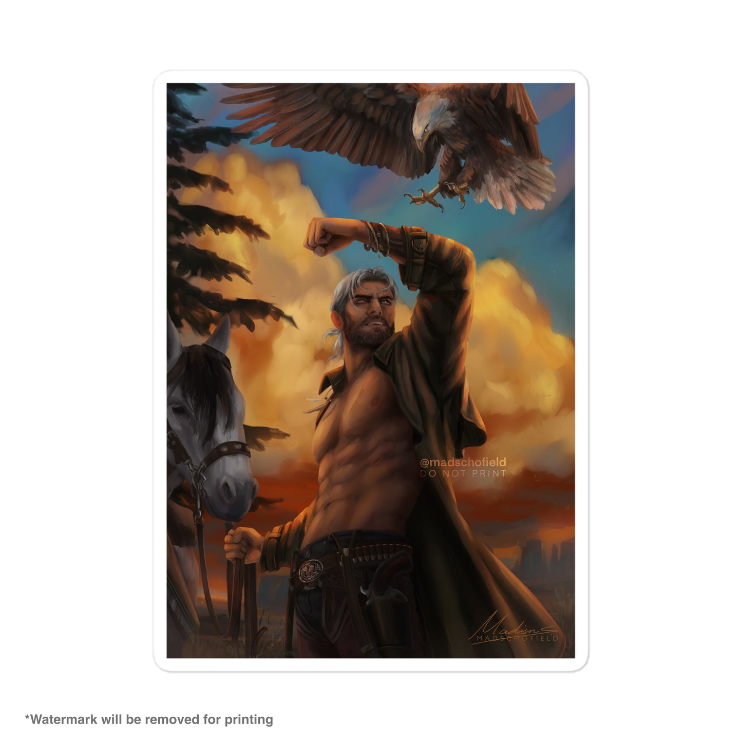 Hunter of the West Sticker