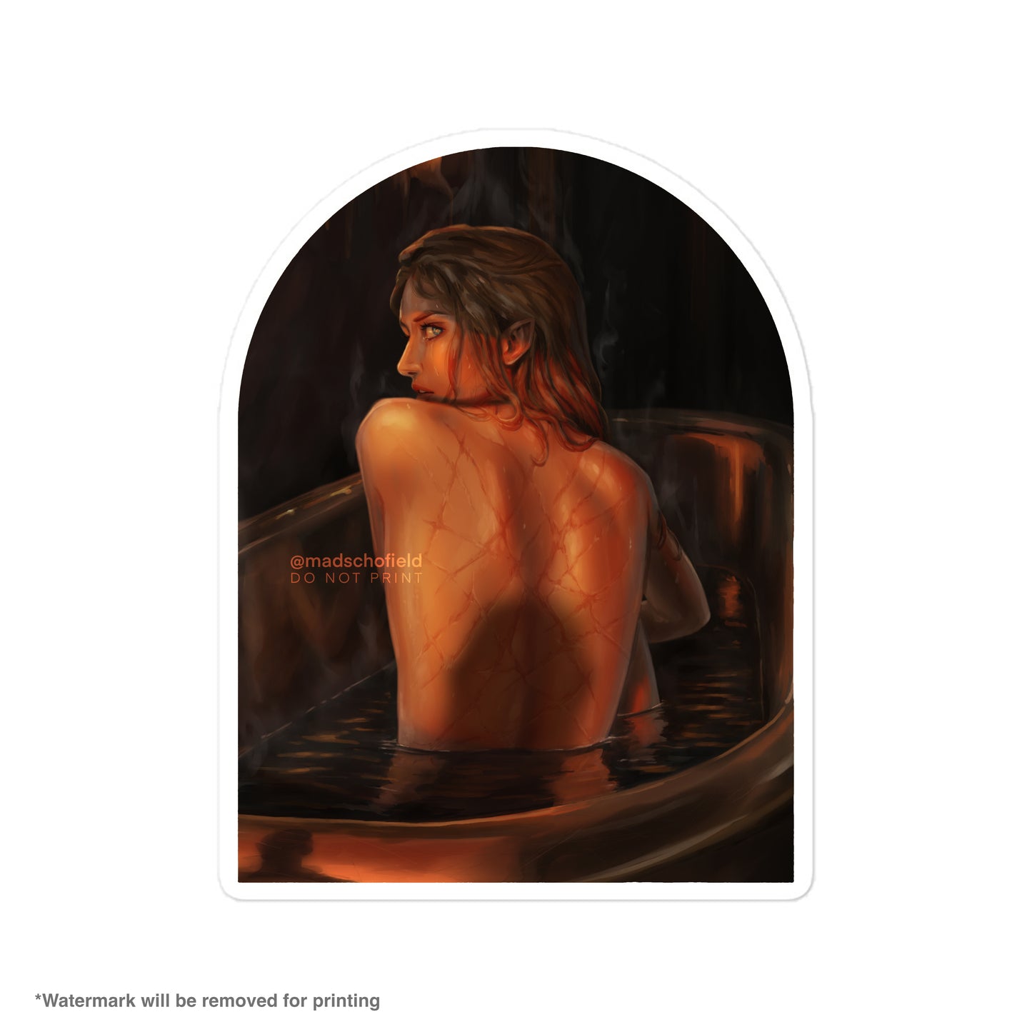 Laid Bare Sticker
