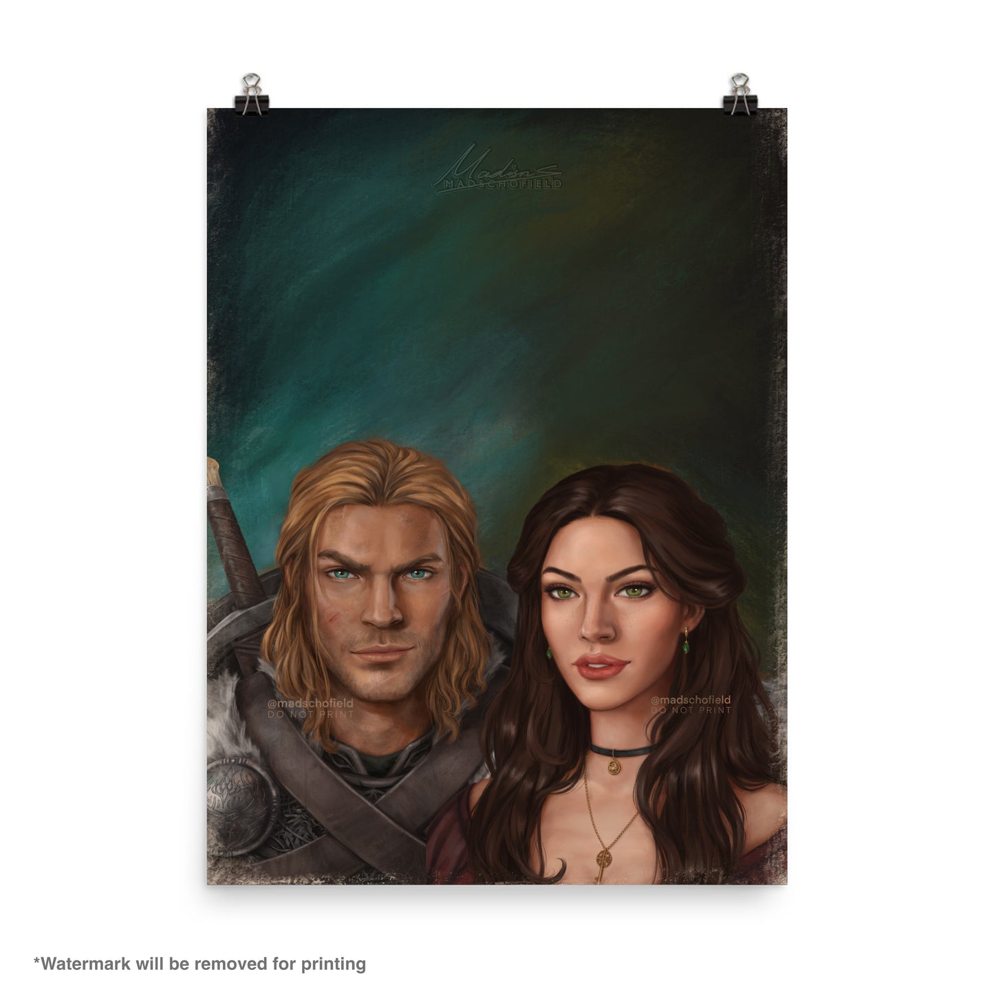 Lysandra and Aedion Couple Portrait | Poster