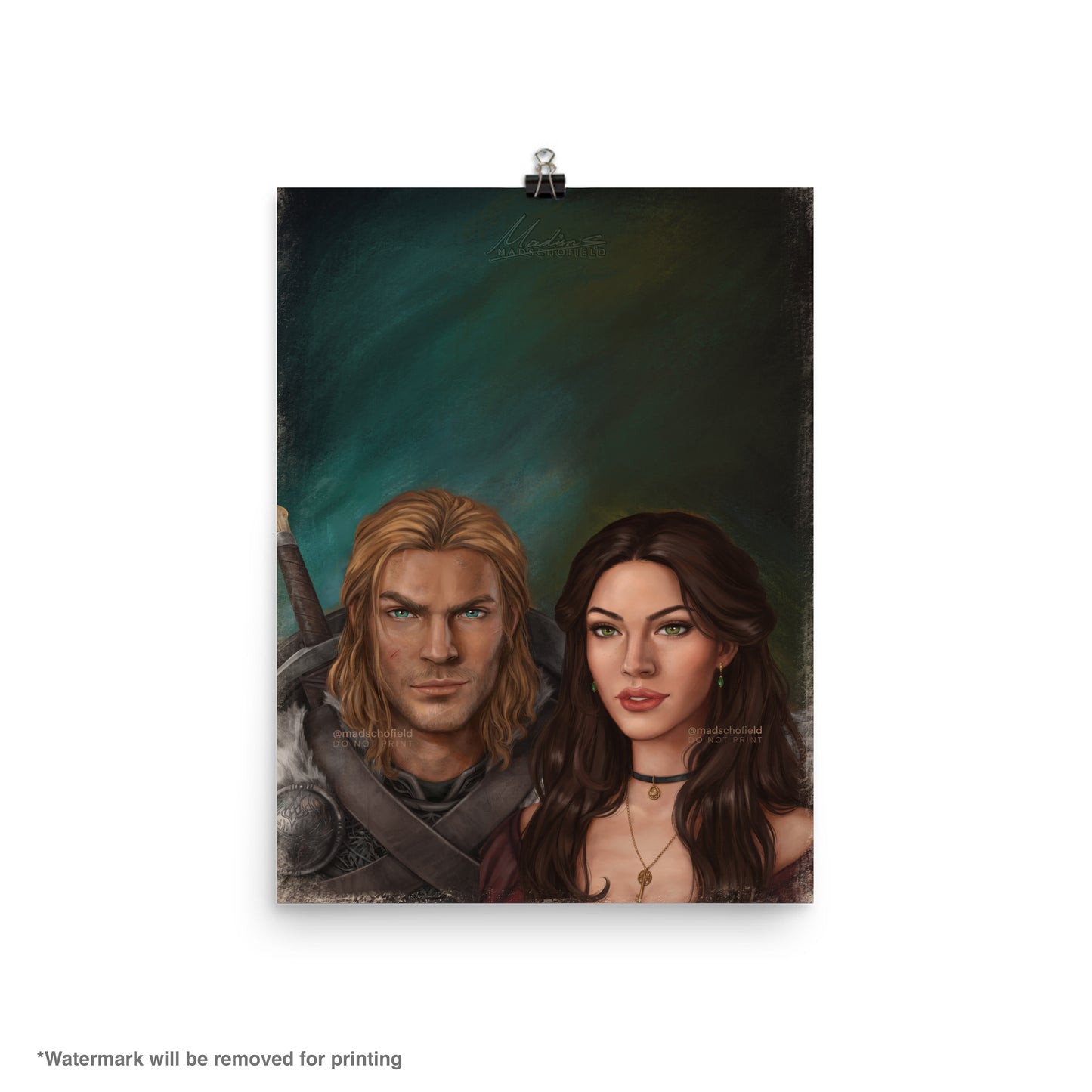 Lysandra and Aedion Couple Portrait | Poster