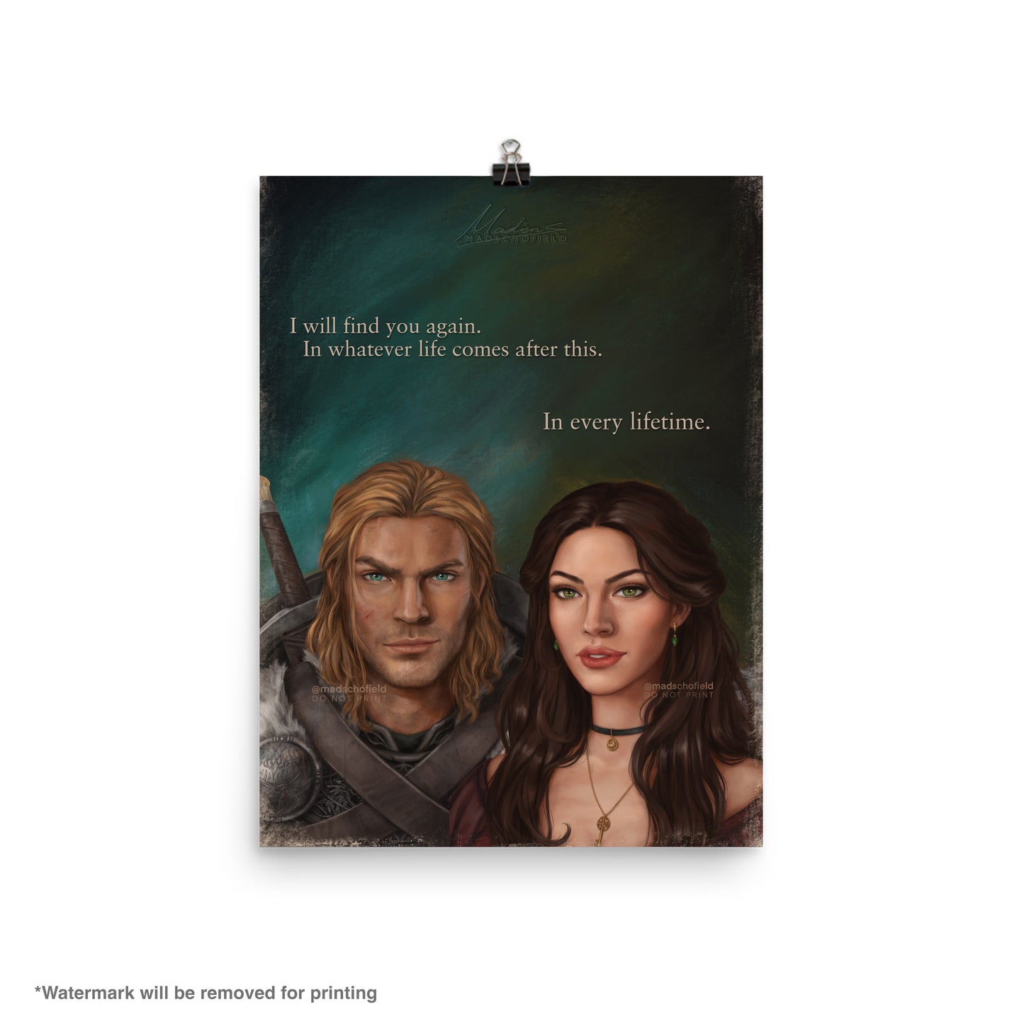 Lysandra and Aedion Couple Portrait | Poster