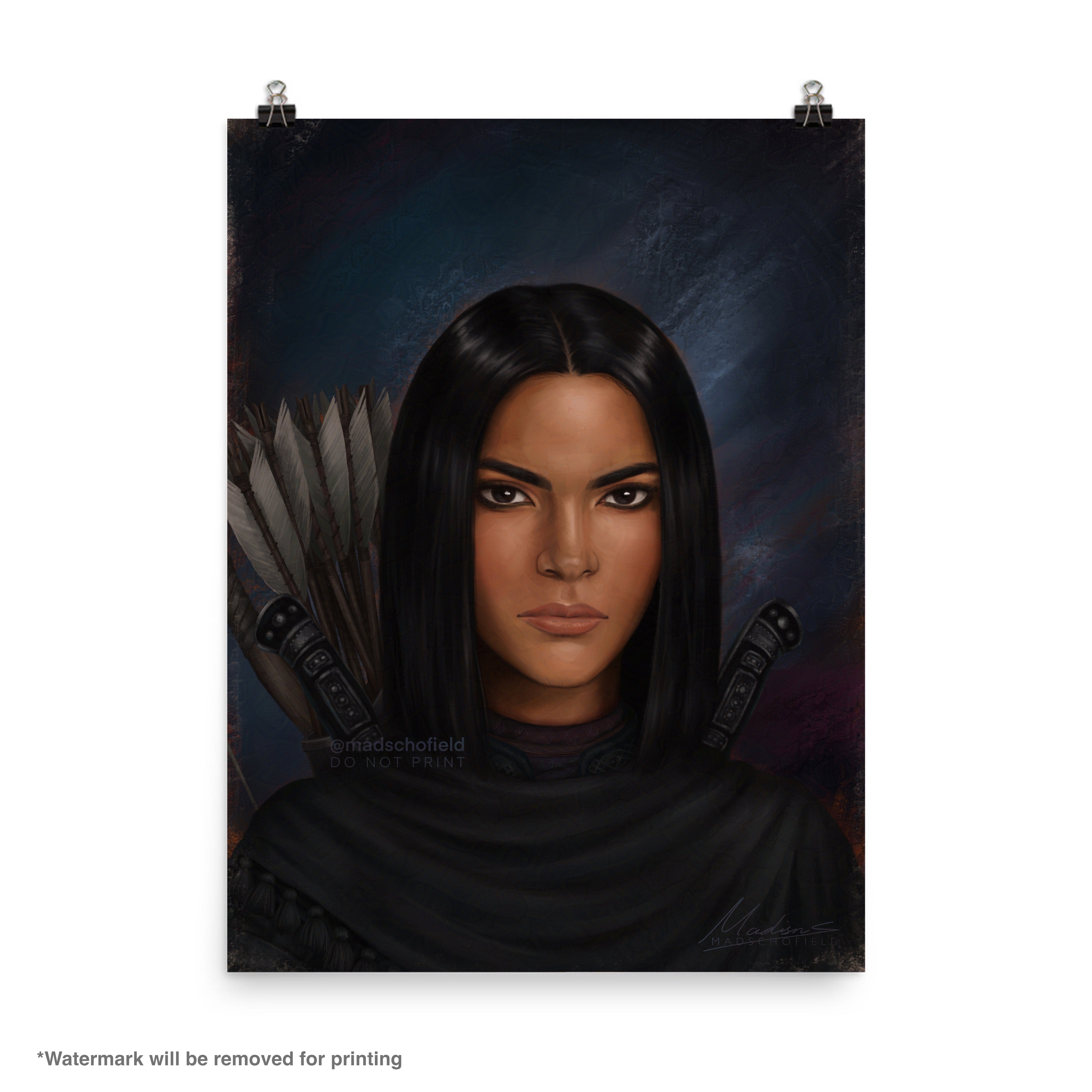 Nes Rine Nesryn Portrait | Poster – Madschofield