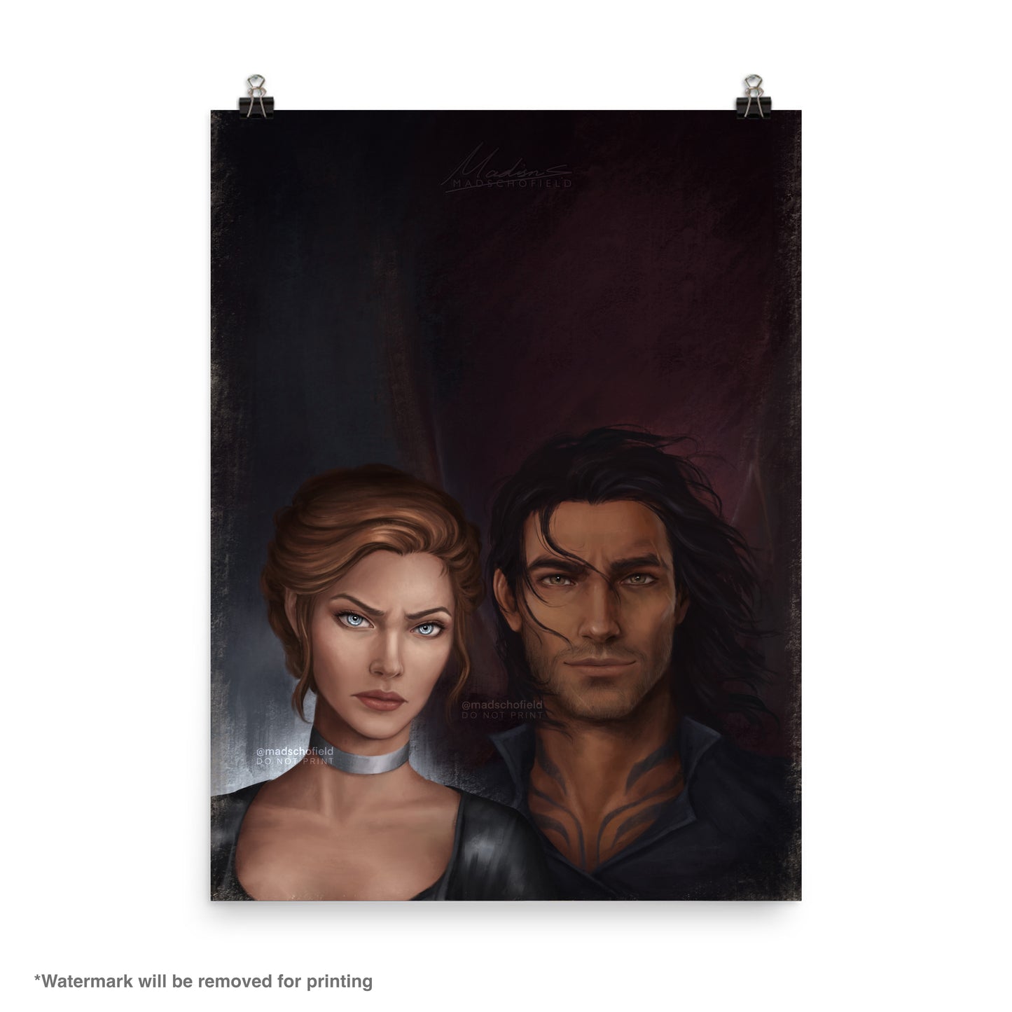 Nesta and Cassian Couple Portrait | Poster
