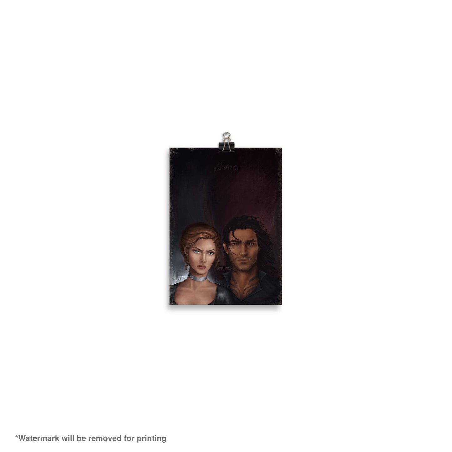Nesta and Cassian Couple Portrait | Poster