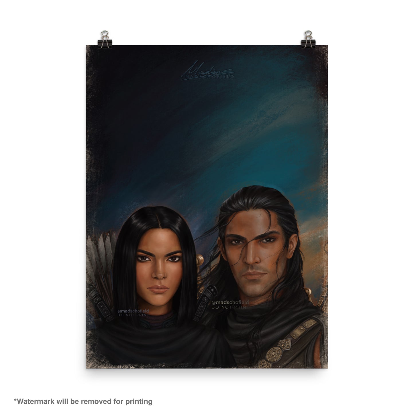 Nesryn and Sartaq Couple Portrait | Poster