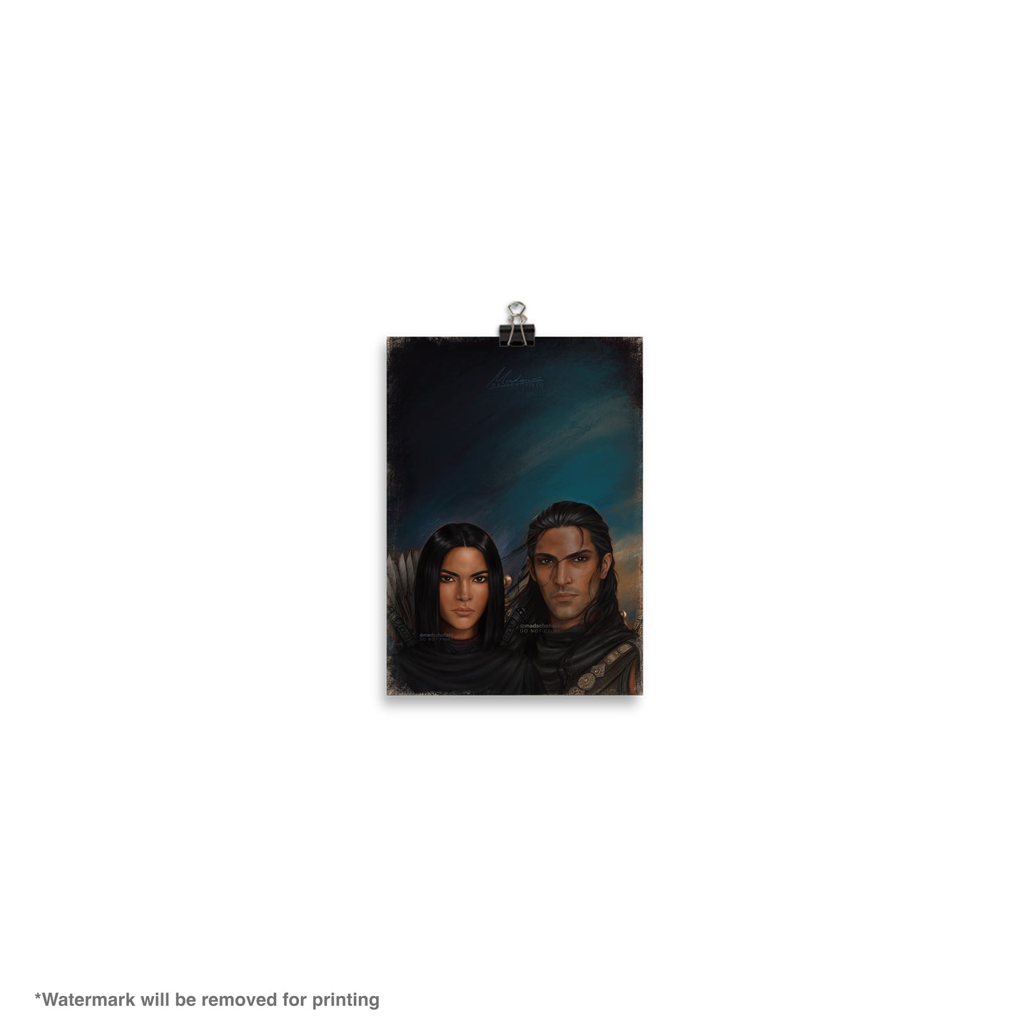 Nesryn and Sartaq Couple Portrait | Poster