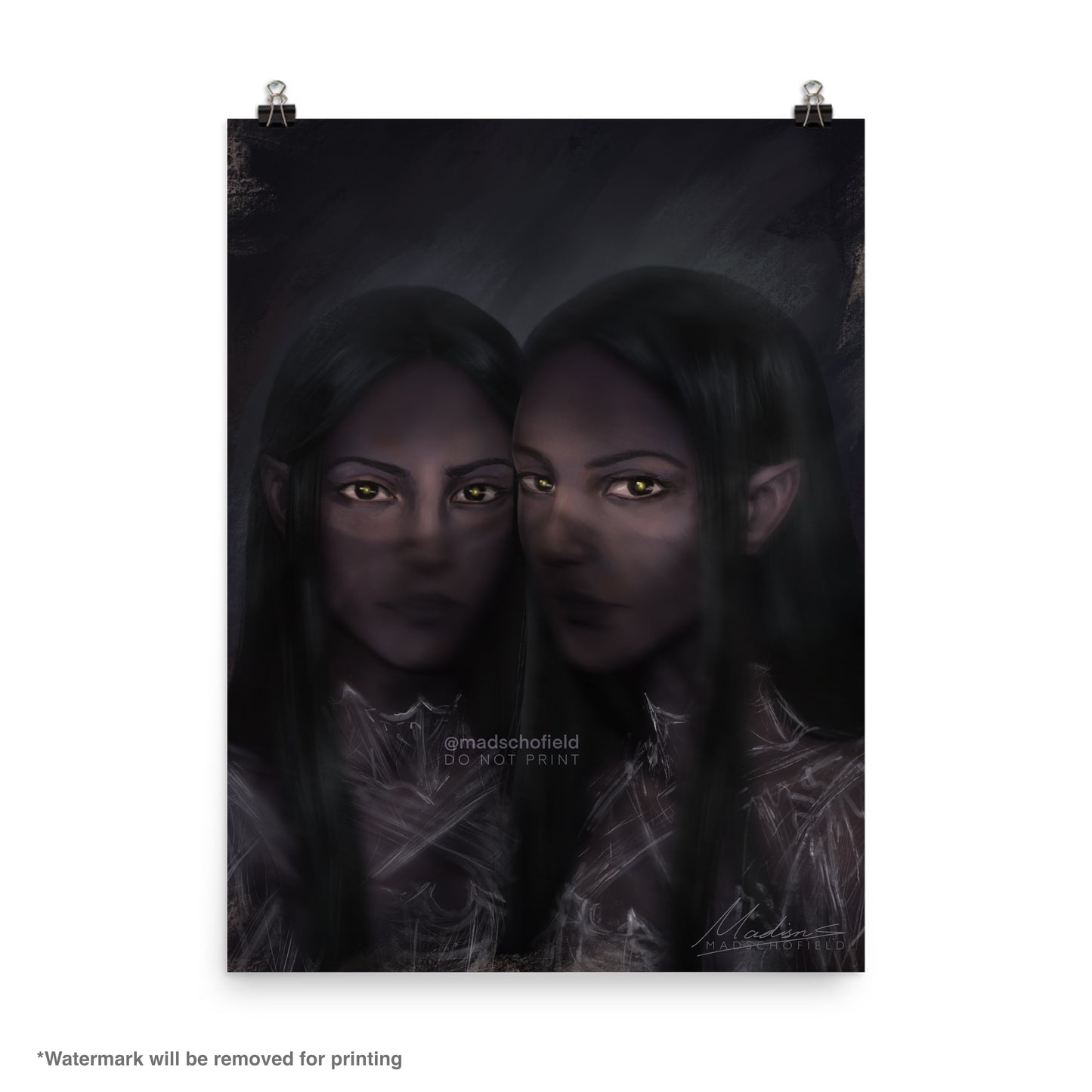 Nuala and Cerridwen Portrait | Poster