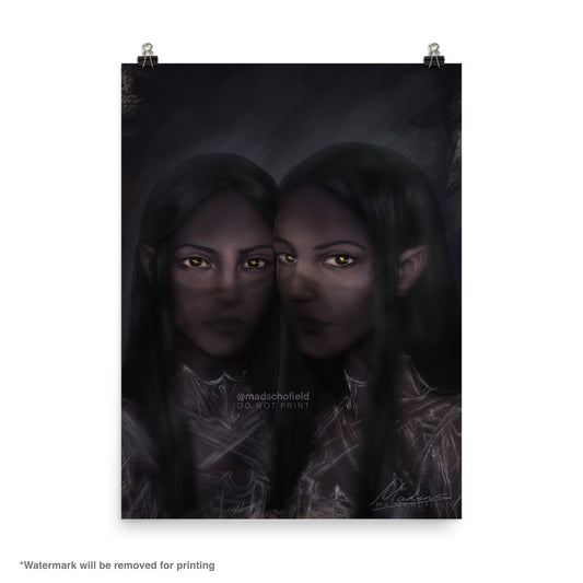 Nuala and Cerridwen Portrait | Poster