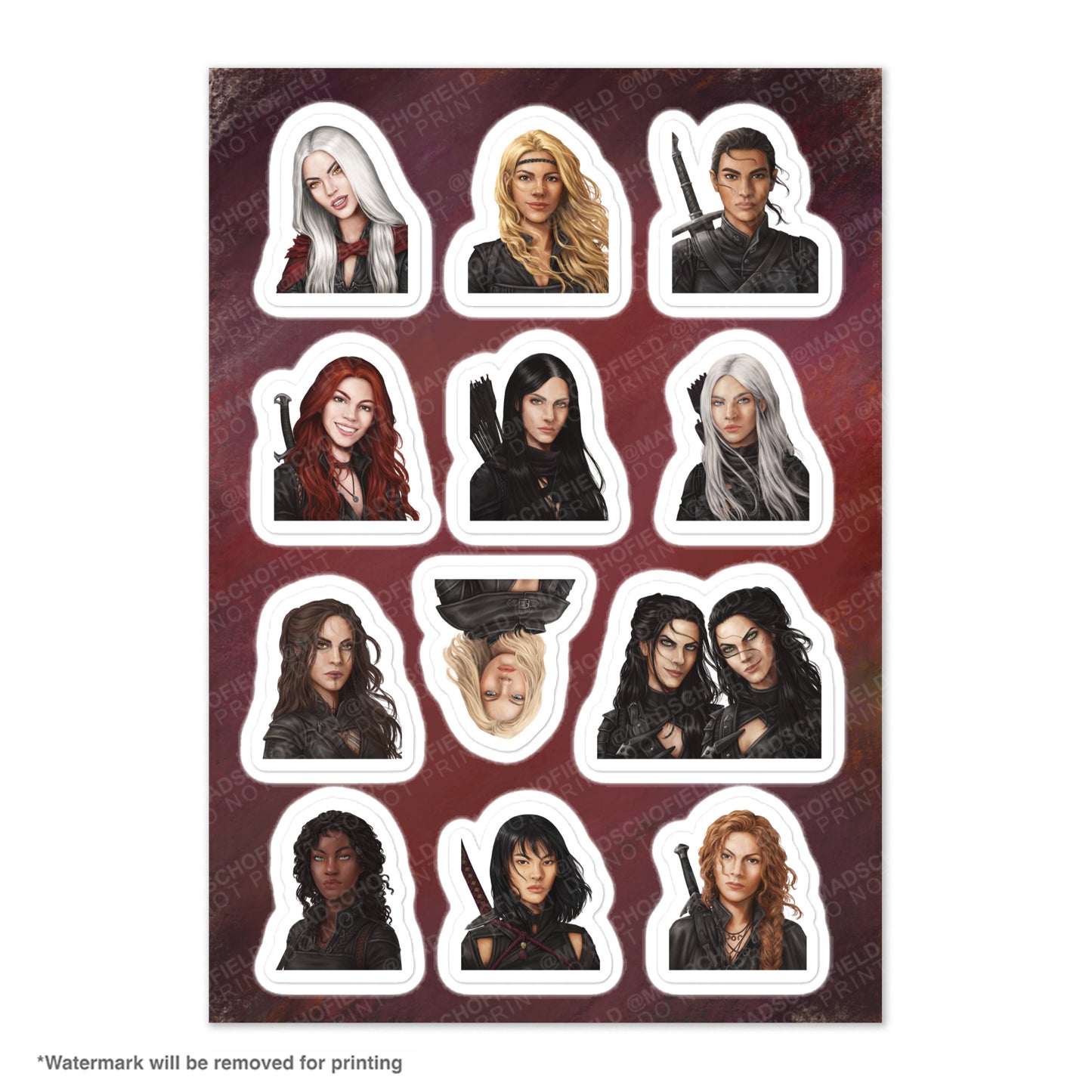 The Thirteen | Sticker sheet