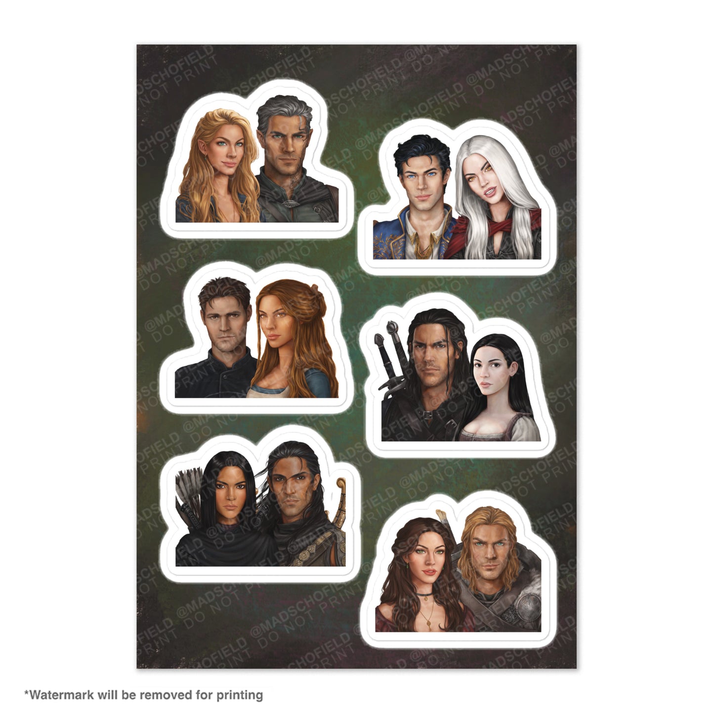 ToG Couples | Sticker sheet