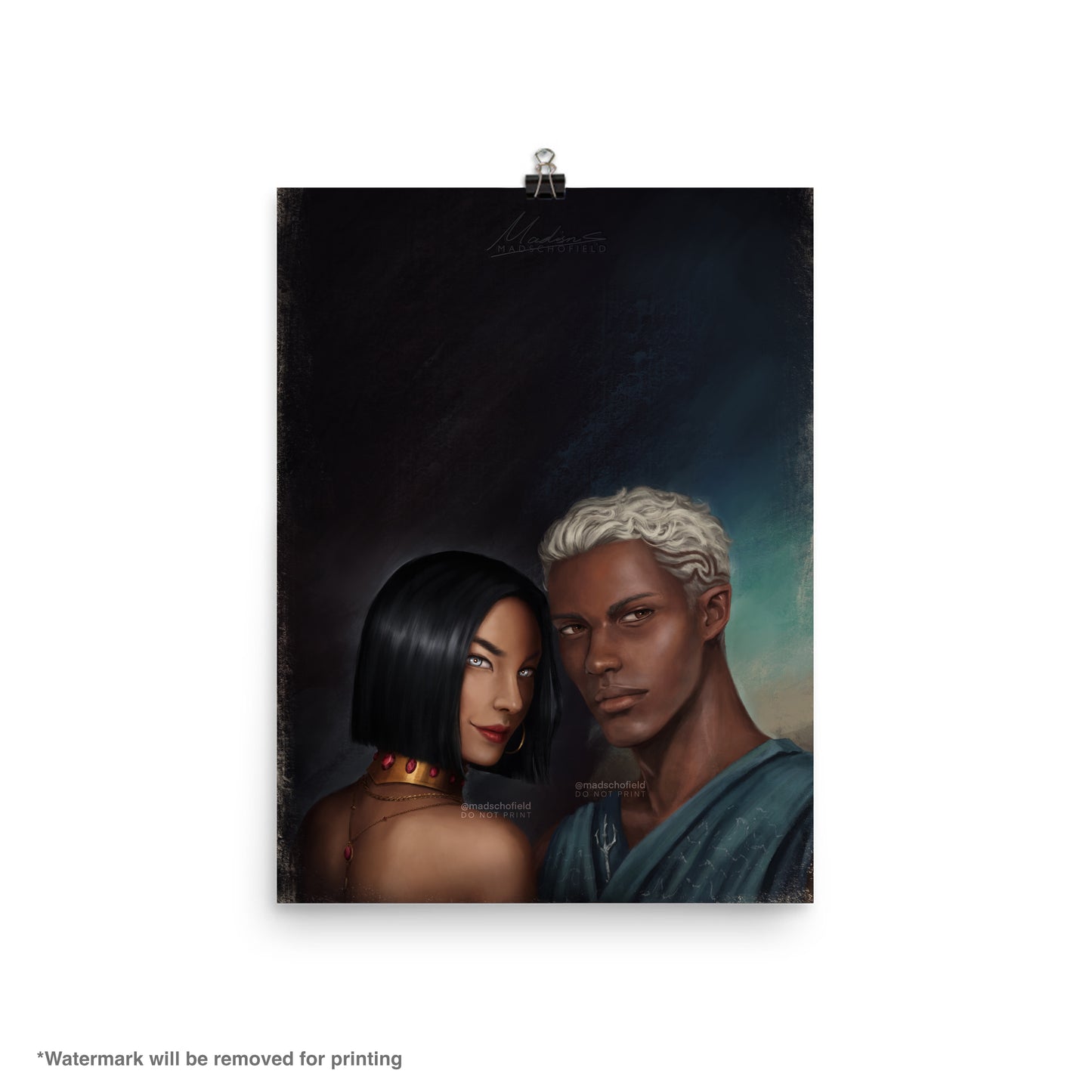 Amren and Varian Couple Portrait | Poster
