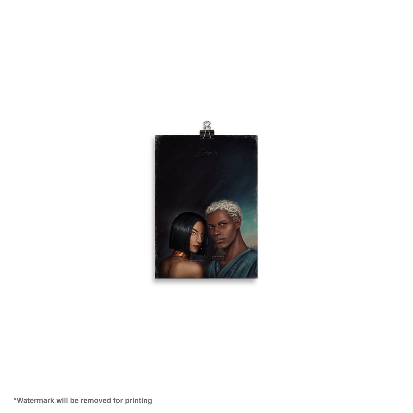 Amren and Varian Couple Portrait | Poster