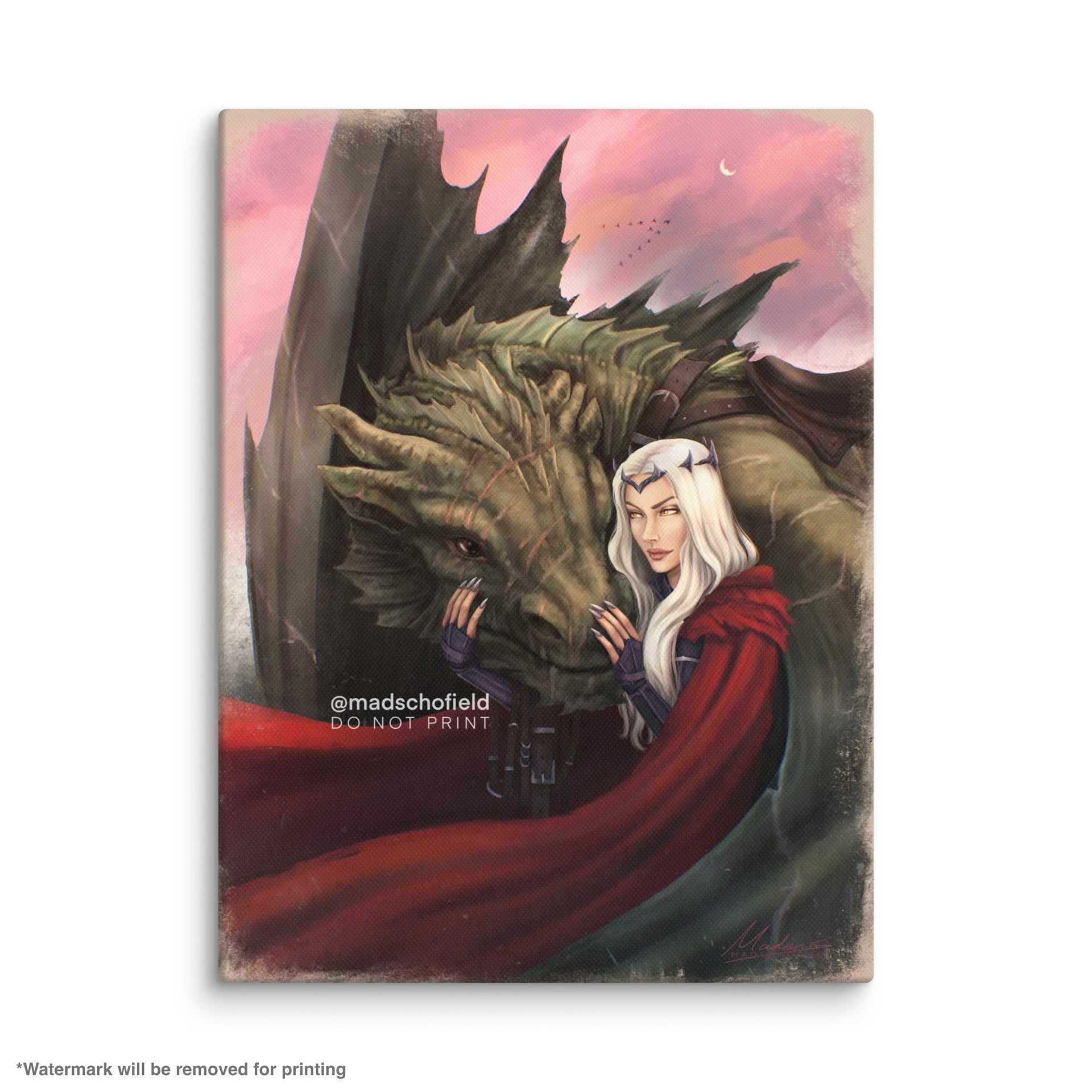 A Wyvern and His Witch | Canvas