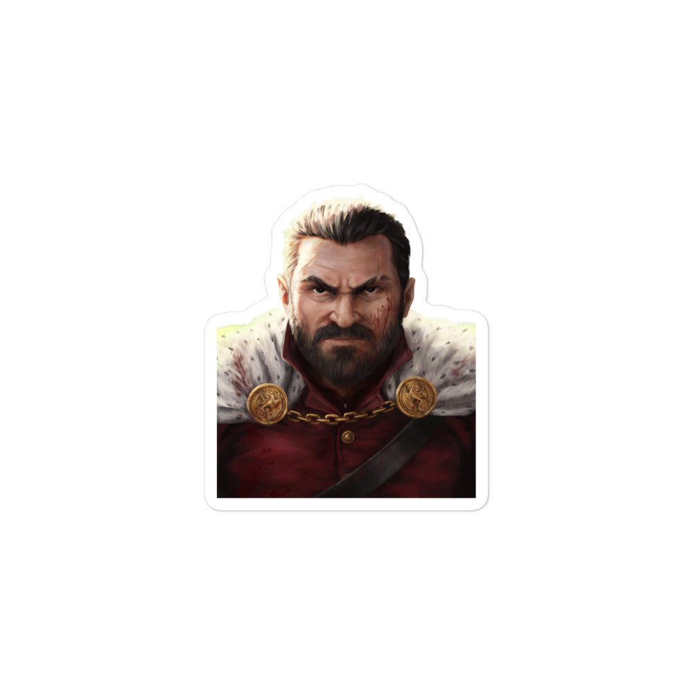 King Havilliard Portrait Kisscut Sticker