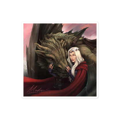 A Wyvern and His Witch Sticker