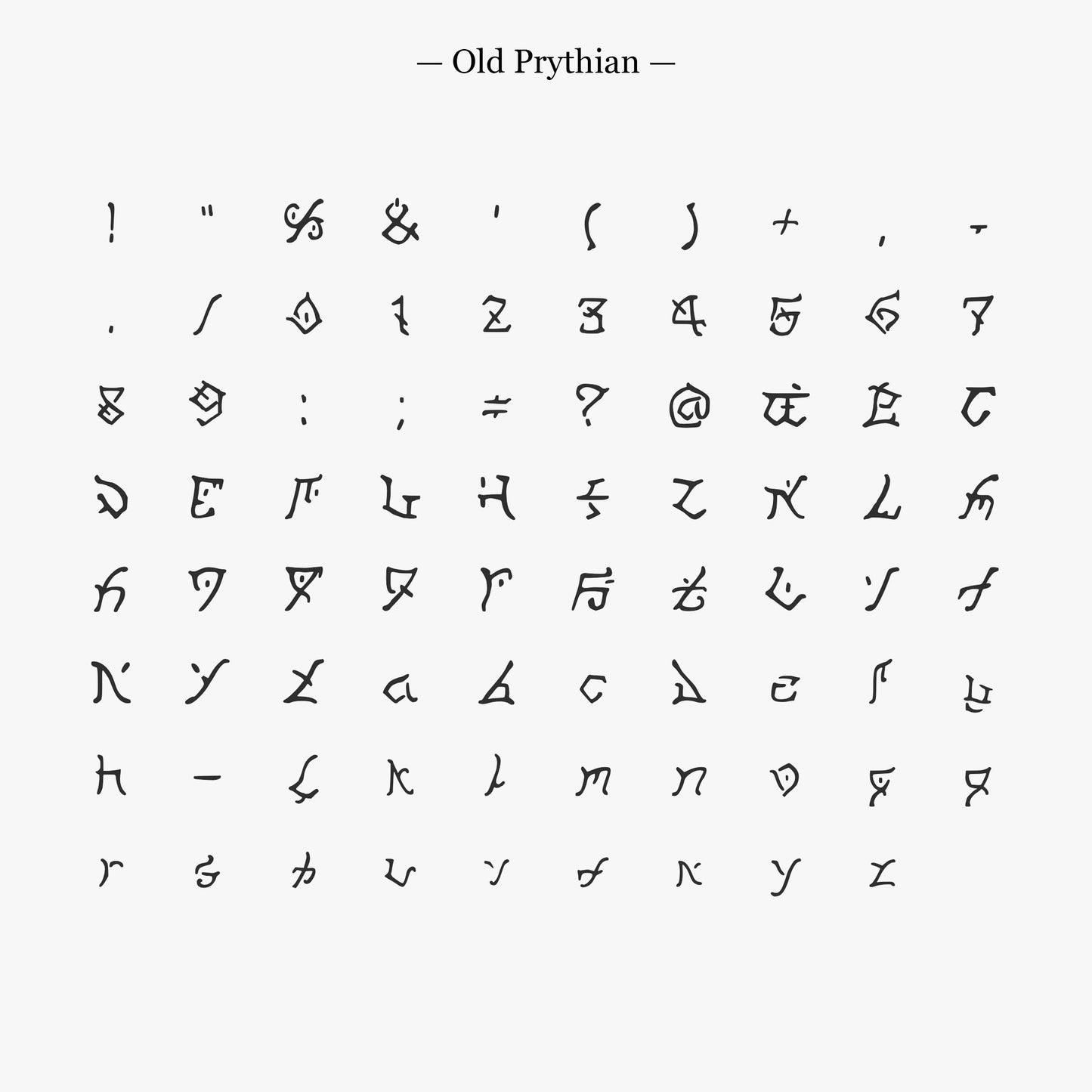 Old Prythian | Font